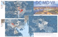 Active Adult Renter Households by ZIP code 2016 estimates based on natural growth, migration and home ownership trends of 55-75 age groups in Washington D.C., Maryland, Virginia Murat Mayor, Ph.D. MAYOR GROUP, mayorgroup.com MAYOR STRATEGY, mayorstrategy.com